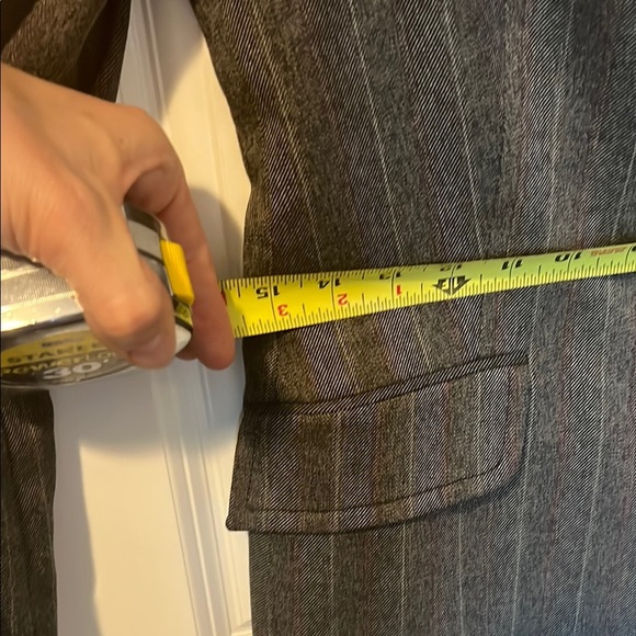 United Colors Of Benetton Gray Pinstripe Blazer pant suit - Picture 6 of 8